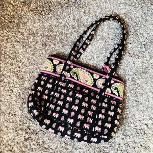 Pink Elephant Vera Bradley Shoulder Purse